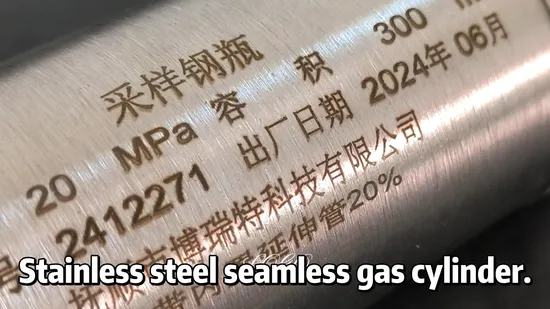 Cilindro de gas de aluminio para bebidas, cervezas y refrescos carbonatados