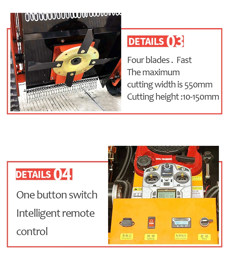 Commercial Garden Mower Grass Trimmer Cart Flail Robotic Lawn Mover and Accessories