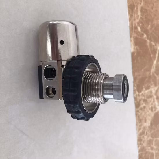 Válvula de carga de tanque de cilindro de buceo, estación de llenado de aire, adaptador de recarga de rosca M18X1.5